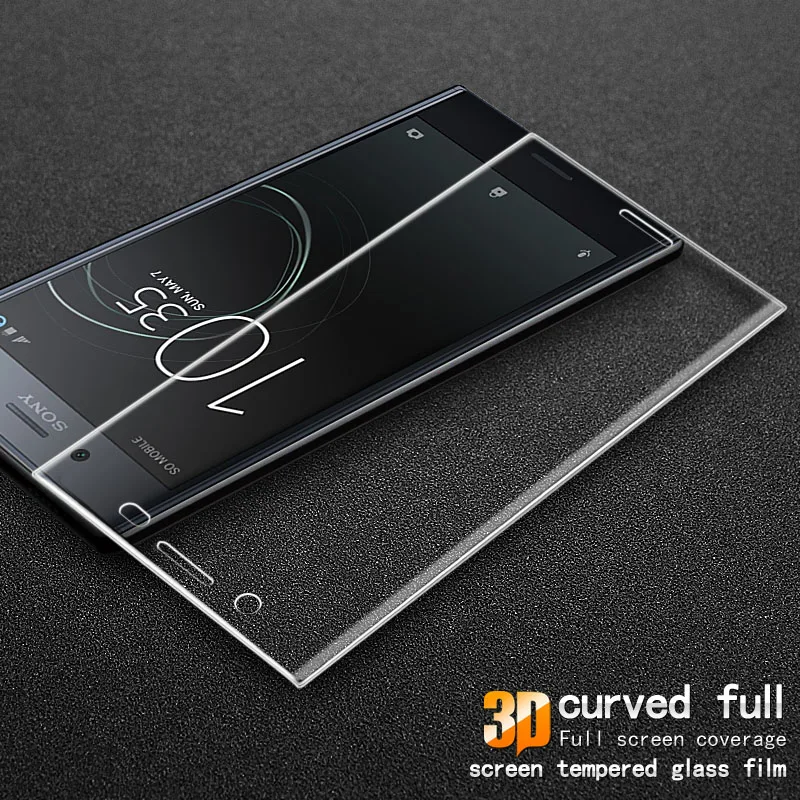 3D изогнутое закаленное стекло с полным покрытием для Sony Xperia XZ Premium 9H прозрачная
