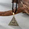 Cxwind – collier pyramide égyptien Vintage, Illuminati, breloque, Triangle, pendentifs, bijoux Punk ► Photo 2/6