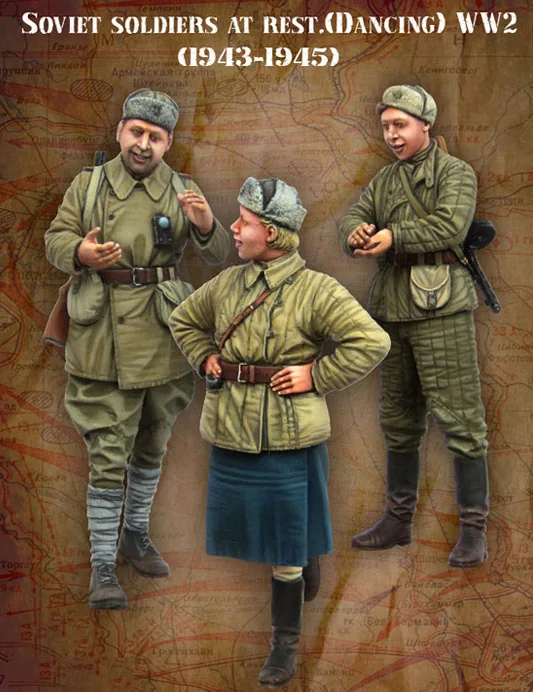 

1/35 Scale Resin Figure Soviet soldier dancing