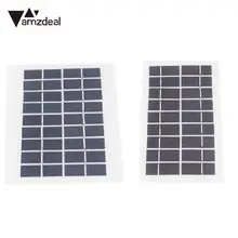 Amzdeal 3.5 Вт 9 В Панели солнечные Батарея зарядки ламинирования доска из закаленного Стекло солнечный модуль