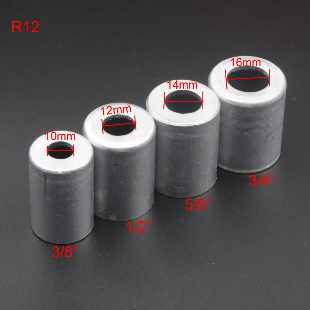 

R12 Aluminum Crimp Ferrule for Auto A/C Air Conditioning Standard / Reduced Barrier Refrigerant Hose 3/8'' 1/2'' 5/8'' 3/4''