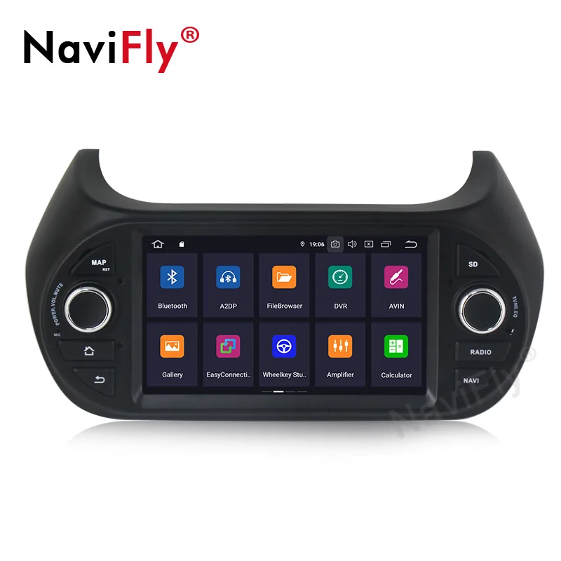 Ips DSP HD Автомобильный мультимедийный плеер gps Android 9,0 Автомагнитола 1Din DVD для FIAT/Fiorino/Qubo/Citroen/Nemo/peugeot/Bipper