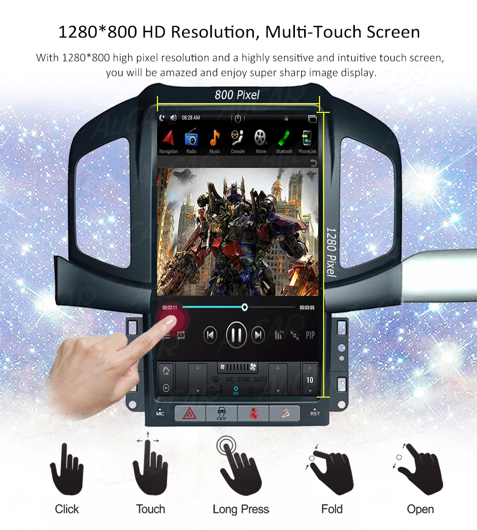 Flash Deal 2 DIN Android 8.1Tesla style Car radio For Chevrolet Captiva 2013 2014 2015 2016 2017 car cassette player Stereo autoradio 1 DIN 11