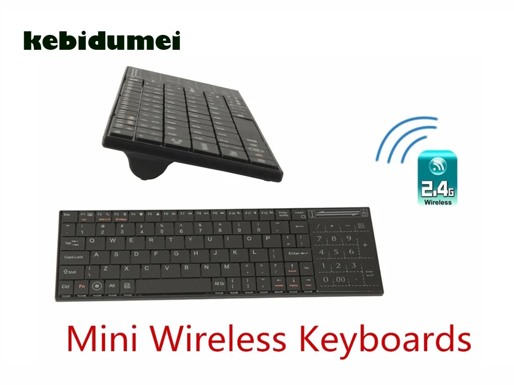 Беспроводные клавиатуры Kebidumei 2 в 1 4 ГГц USB Bluetooth встроенная сверхчувствительная