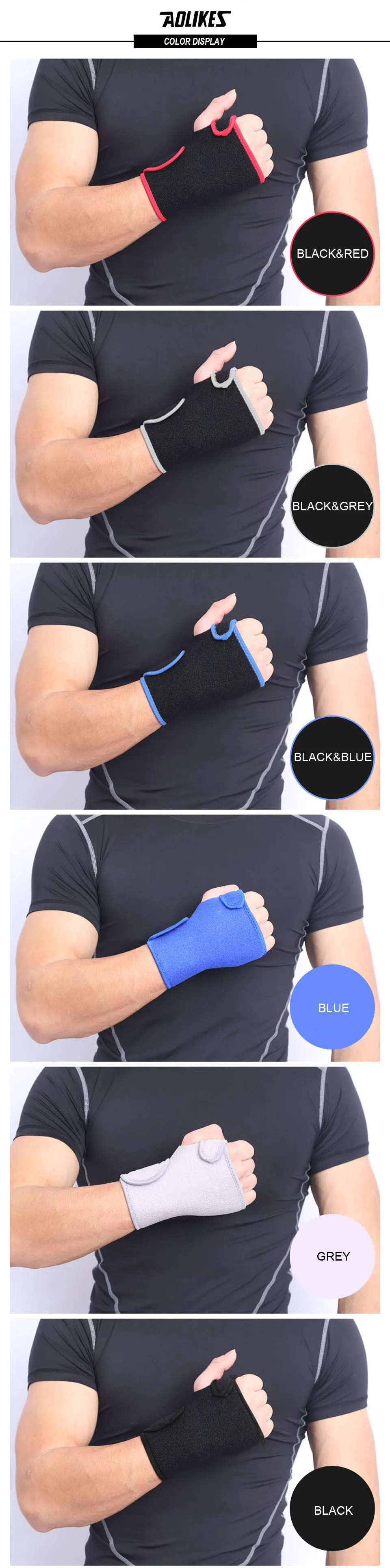 AOLIKES 1 шт. бандаж Ортопедический карпальный туннель рука запястья Поддержка Brace полезные открытый шина растяжения артрит ленточный ремень