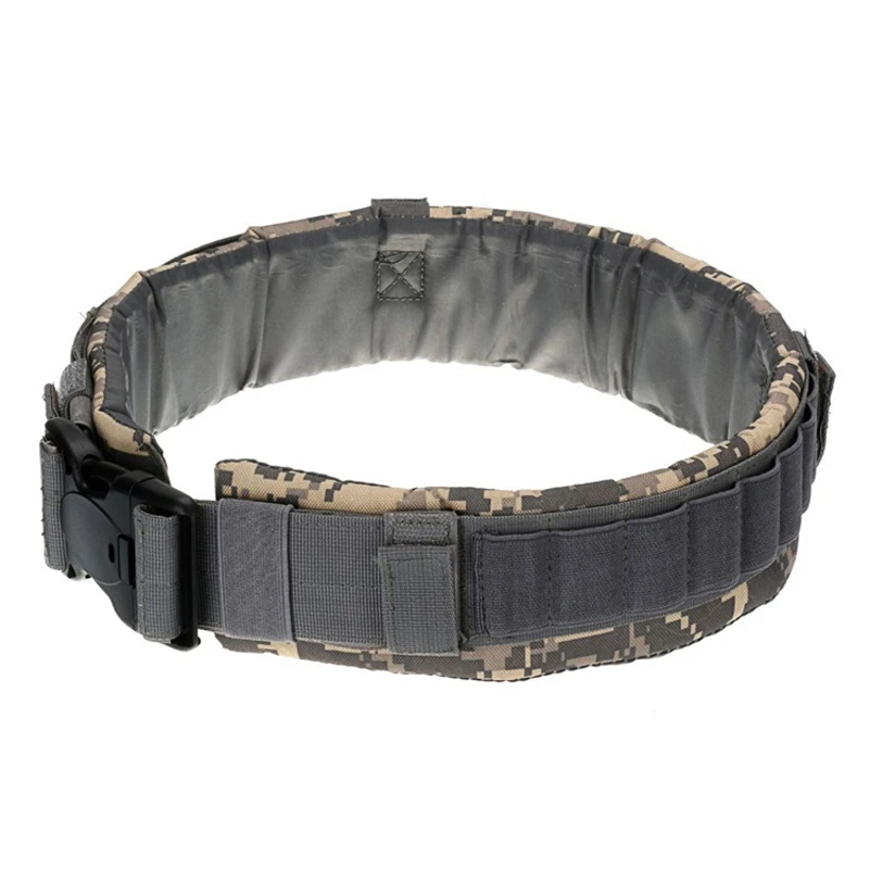Camouflage Tactical Belt Men Military Soldier Paintball Airsoft Waist