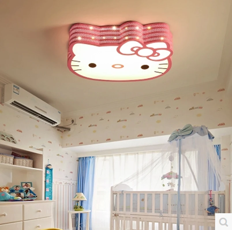 

LED Ceiling Lamp Eye Protection Living Room Ceiling Light Creative Personality KT Cat Bedroom Lamps Cartoon Children Lights