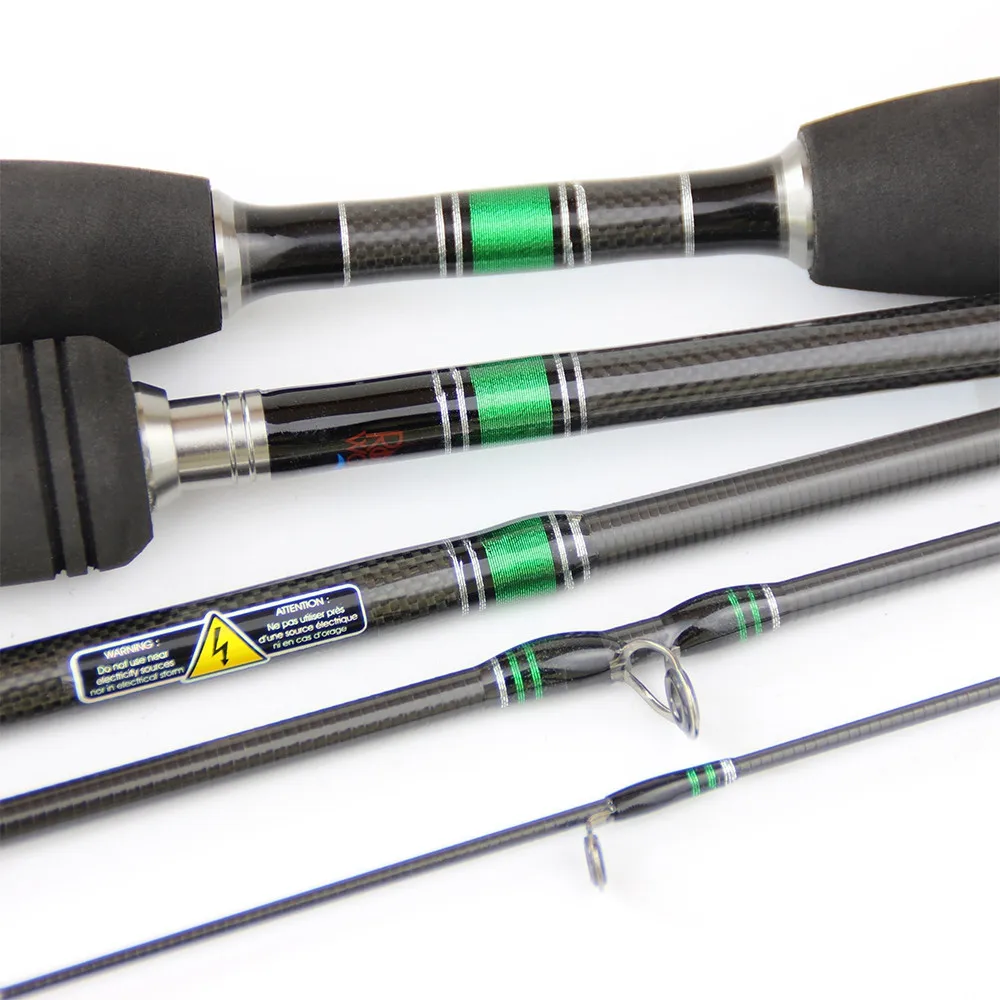 Rosewood 1.98m Fishing Rod 4 Sections Spinning Bait Casting Rod Travel High Carbon Fishing Rods Lure Weight 3.5-10g Tackle China  (6)