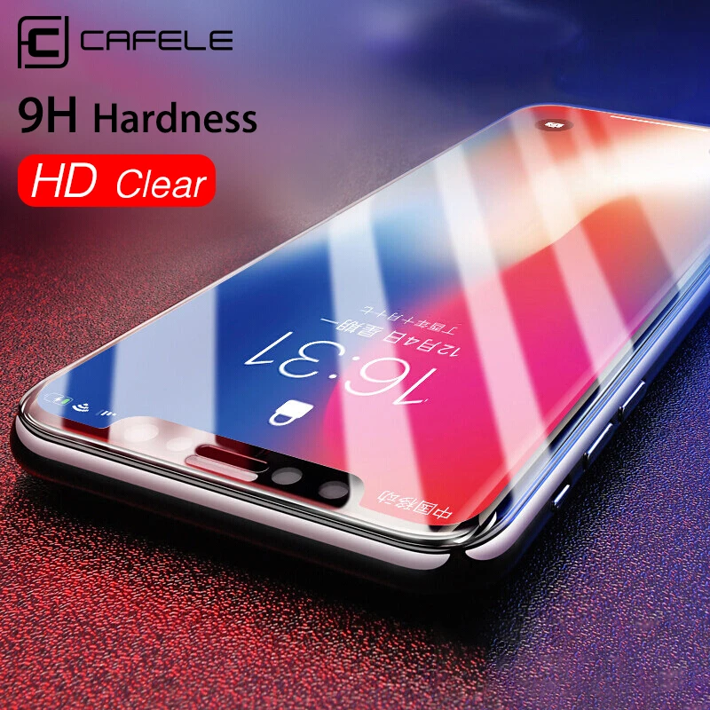  Cafele Screen Protector für iPhone X Gehärtetem Glas Screen Protector 3D für iPhone X HD Klar Anti-