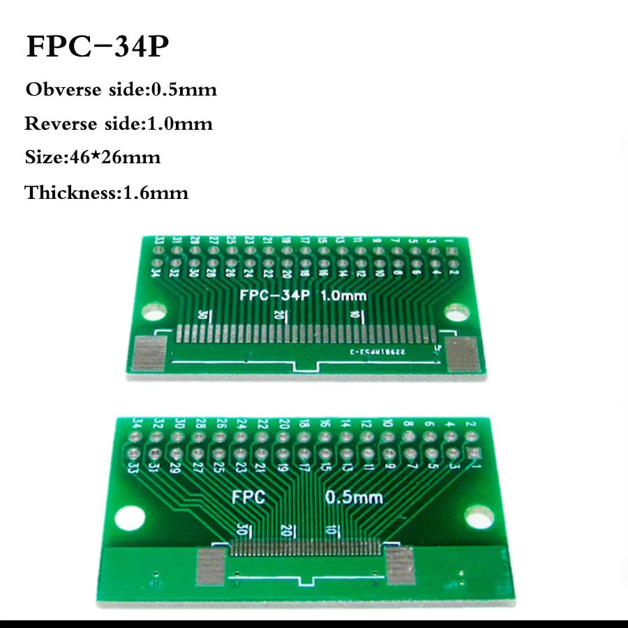 1 шт. двухсторонний разъем 0 5 мм FFC FPC 6 8 10 12 20 30 40 50 60 Pin до 2 54 FPC/FFC SMT|Соединители| |