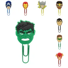 8 шт. Мстители Звездные войны фигурки закрепить зажим для бумаги школьные принадлежности DIY украшения для детей Подарки