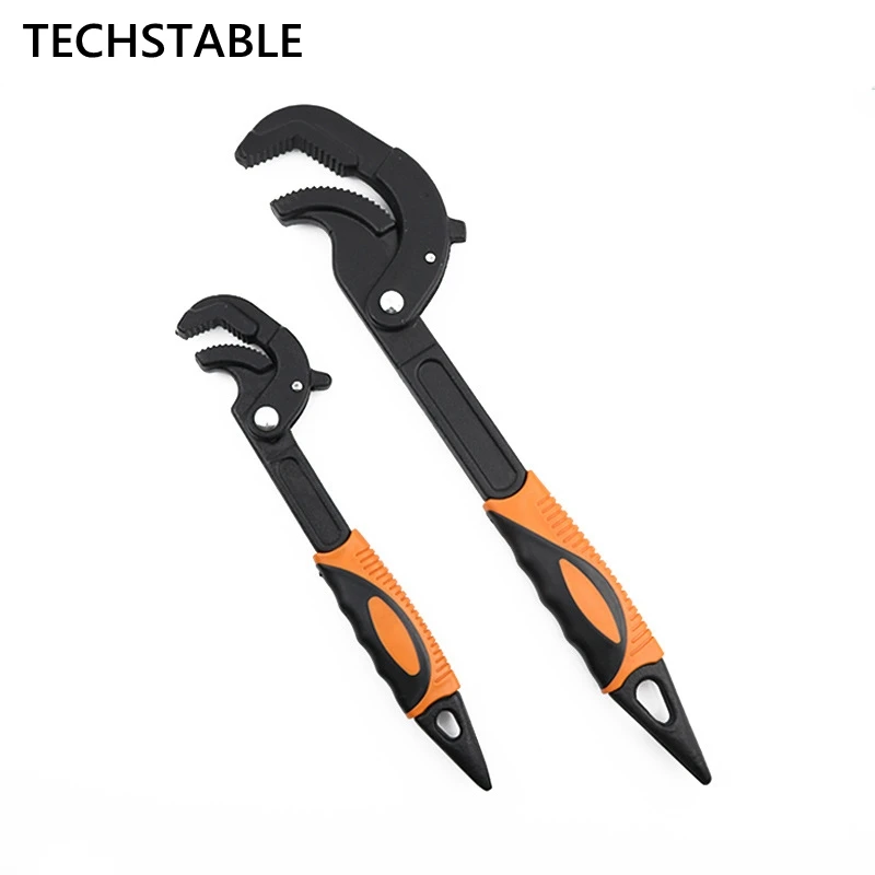 

14-30 / 30-60mm Universal Key Pipe Wrench Open End Spanner Set High-carbon Steel Grip Tool Water pipe plier Plumber tool