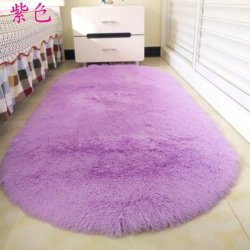 Длинный ковер для волос теплый и сладкий ковер для спальни для гостиной, гостиной, прихожей мягкий ковер, романтичный мягкий коврик - Цвет: Фиолетовый