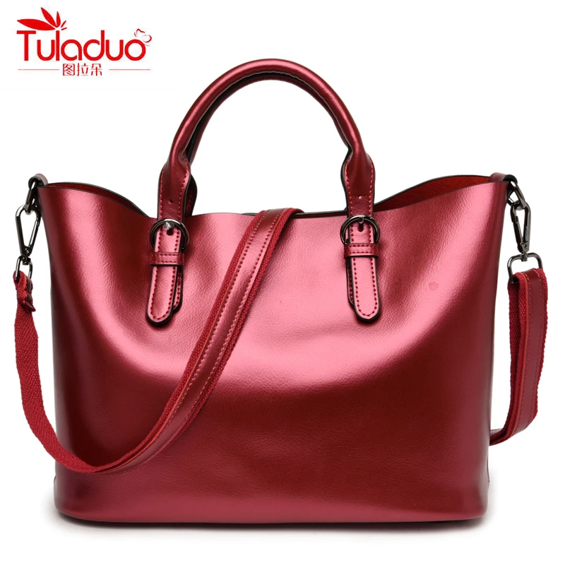 

100% Genuine Leather Bags Women Handbags High Quality Cow Leather Tote Women Shoulder Bag Large Capacity Bags Ladies Tote 2018