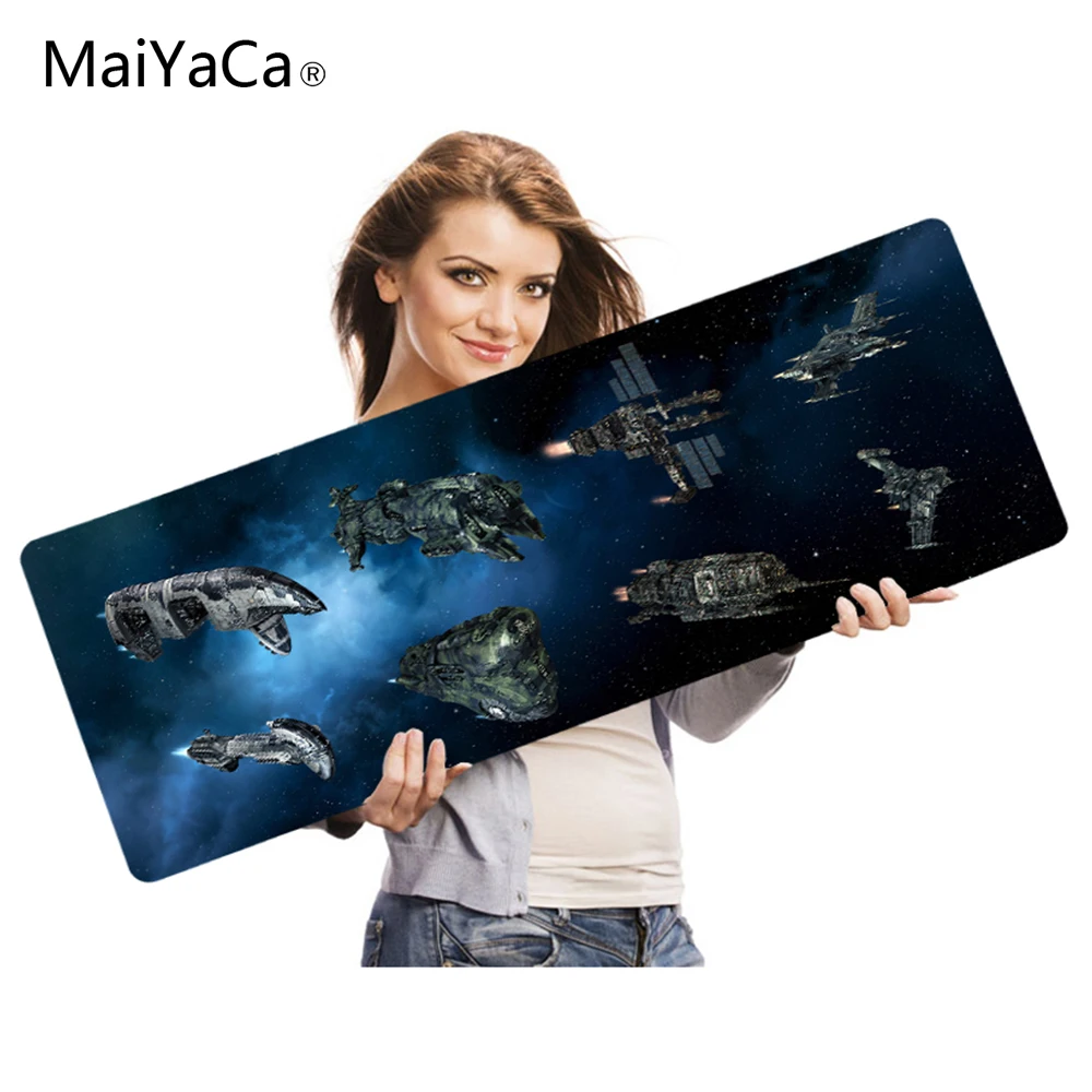 

MaiYaCa Best Game Custom EVE Online Counter Strike Yellow Light Blue Style Design Mouse Mat Silica gel Gaming Mice Pad