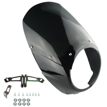 

Motorcycle Headlight Fairing Smoke Screen w/ Mounting Bracket Kit For Victory Octane 2017