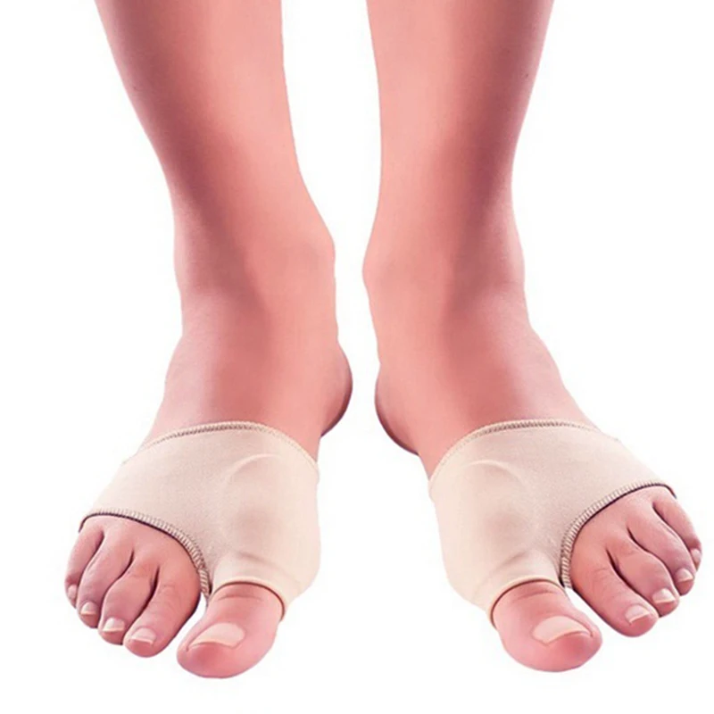 

Hot 1 Pair Great Toe Cyst Foot Care Tool Stretch Nylon Hallux Valgus Guard Cushion Bunion Toes Separator Thumb Protector SJ66