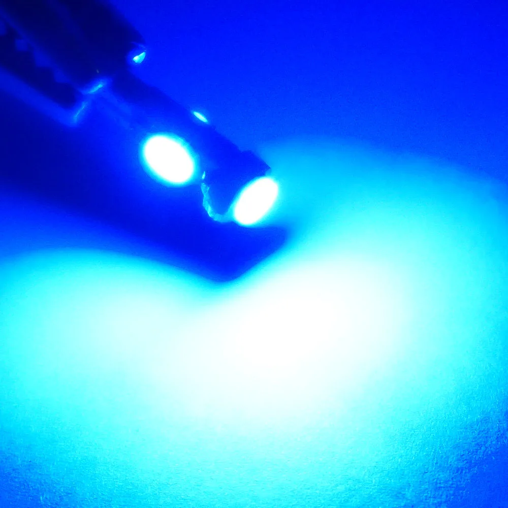 10 шт. canbu T5 светодиодный светильник 73 74 лампочка лампа приборной панели для Volvo S40 S60 S70 S80 S90 V40 V70 V90 XC70 C70 960 940 850 780 760 - Испускаемый цвет: Синий