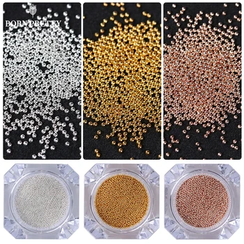 

Mini Steel Ball Bead 3D Nail Decoration 0.8mm Gold Silver Champagne Studs Nail Art Decoration