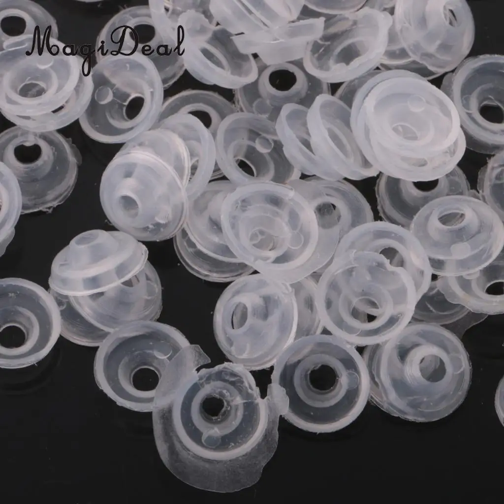 100Pcs 8-12mm Plastic Safety Screw Eyes Kit for Teddy Bear Doll Plush Animal DIY Making Accessories Toys