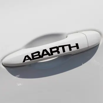 

4 Pieces For ABARTH Handle Car Stickers Decal Car-Styling For fiat 500 grande punto bravo doblo panda ducato linea accessories