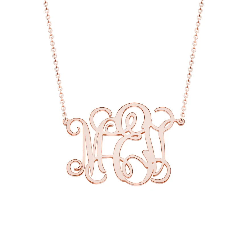 A B C D Z X V L M Custom Jewelry именной вензель цепочки и ожерелья для женщин мужчин Best друг цвет серебристый, золотой розы инициалы колье