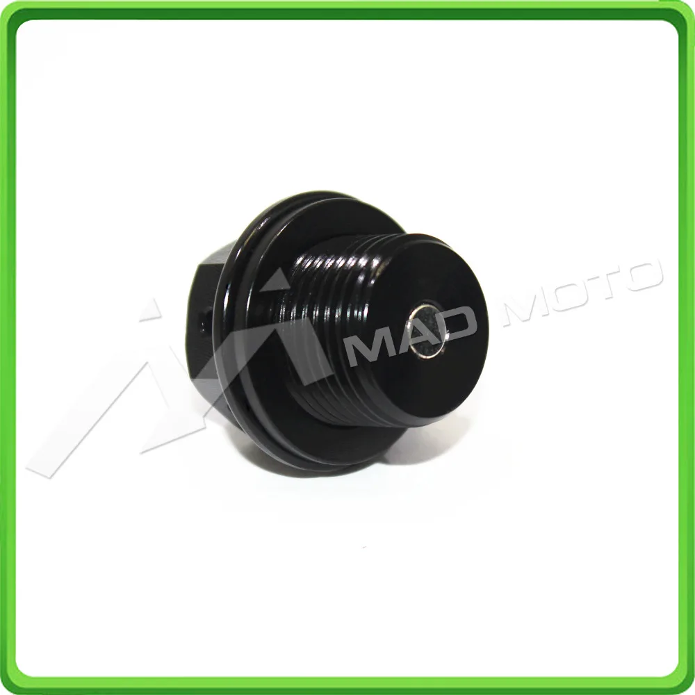 Magnetic Oil Drain Sump Plug M14 x 1.25mm Oil Drain Bolt For Suzuki GSXR1000 GSXR 600 750 GSX-R 2001 - 2017 & K1-L7 BLACK (5)