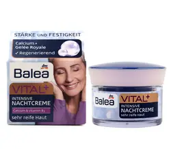 Balea VITAL + Интенсивный увлажняющий ночной крем для очень взрослой кожи 55-70 лет антивозрастной против морщин повышает упругость