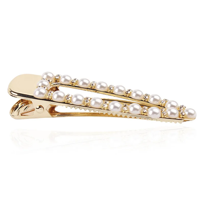 

Fashion Style Full Pearls Hair Clips For Women Ponytail Holder Hairpins Hairgrip Girls Hair Barrettes Accessories