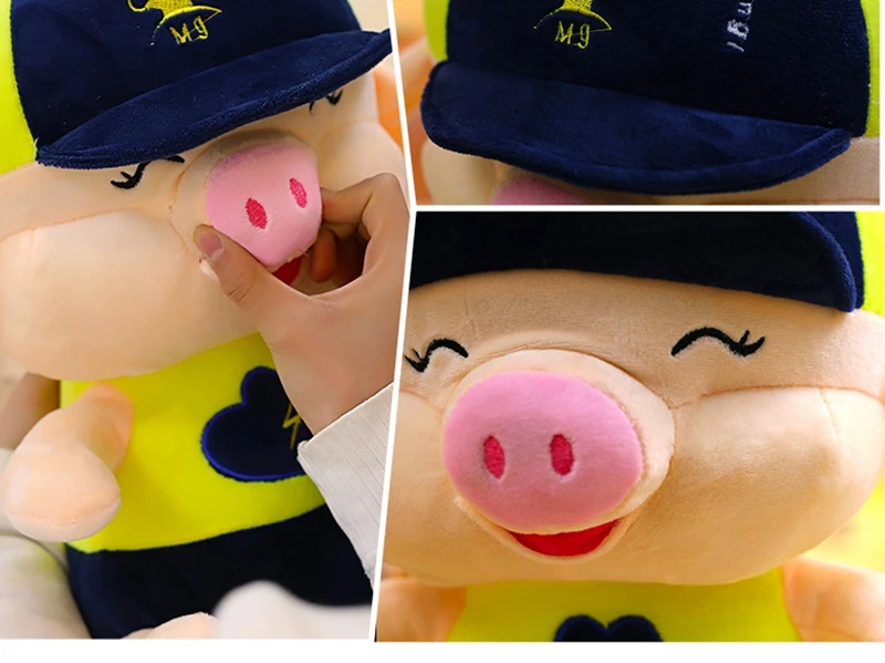 lovely McDull pig plush toy giant fat anime piggy dolls sleeping pillow girl gift wedding deco 39inch 100cm DY50499 (8)