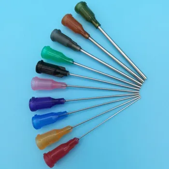 

100pcs/lot Plastic Stainless Steel Epoxy Needle Needle Hollow Needle Tip for Dispensing machine