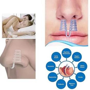 

1/5pcs Healthy Sleeping Aid Equipment Stop Snoring Magnetic Anti Snore Apnea Nose Clip Mini Transparent Anti-Snoring Device hot