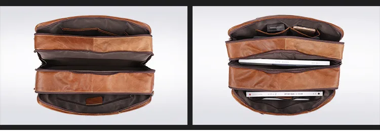 Горячие Люкс Европейский Брендовая Дизайнерская обувь натурального кожаная сумка для мужчин Винтаж масло воск портфель из коровьей кожи 3