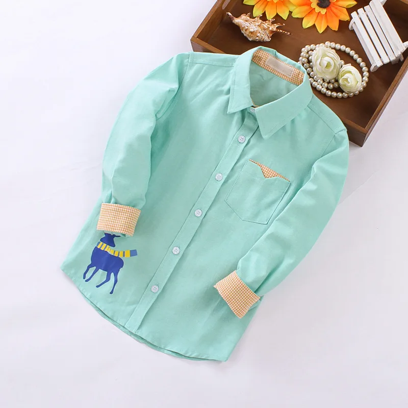 Весенний костюм для мальчиков одежда из хлопка с героями мультфильмов детская Рубашка нарядная рубашка для джентльмена Детские рубашки с длинными рукавами canonicals