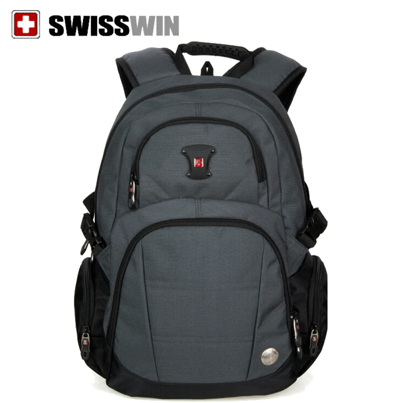 SWISSWIN men's backpack waterproof nylon computer bag laptop notobook