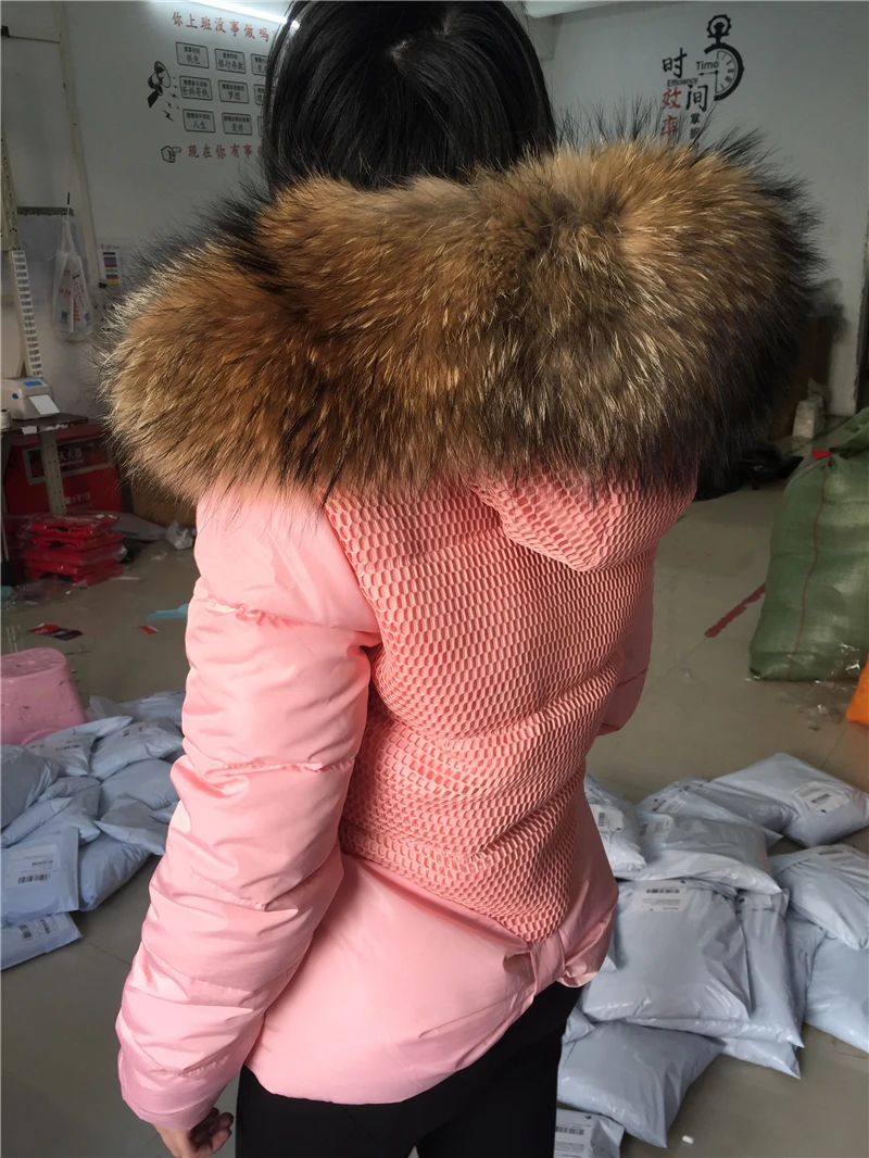 Soperwillton, роскошное большое пальто с капюшоном из меха енота, тонкая пуховая куртка, Толстая теплая верхняя одежда с подкладкой, женские зимние пальто# D999