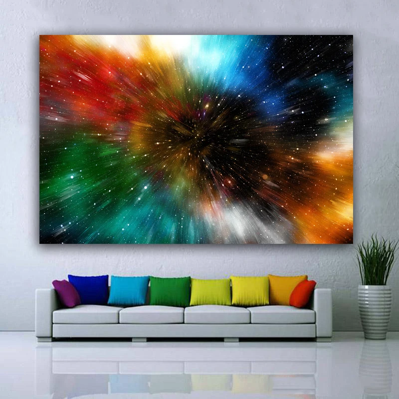 

RELIABLI ART Posters And Prints Colorful Abstract Cuadros A Poster Home Decor Canvas Painting Wall Art Pictures For Living Room