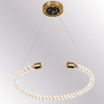 

Light luxury dining table chandelier simple modern led atmosphere oval bar bar rectangular restaurant chandelier