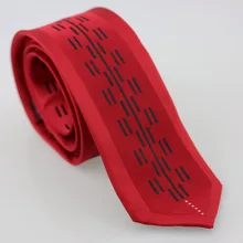 Yibei Coachella галстук тонкий Тощий Узкие дизайнер Галстуки для Для мужчин новое жаккардовые границы красный corbatas Hombre черный полосатый галстук