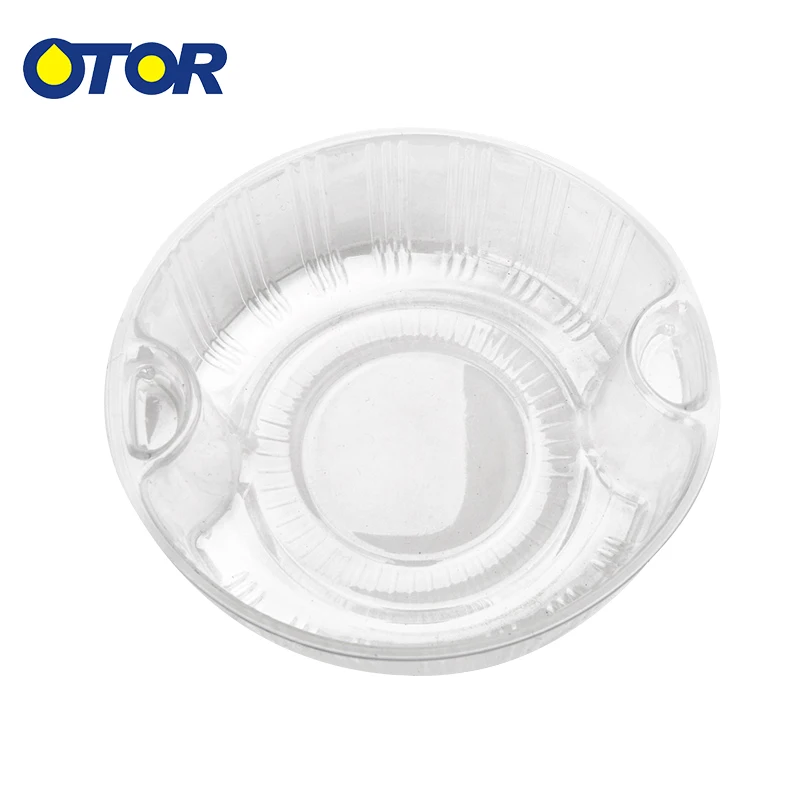 

OTOR Disposable Plastic Inner Bowl Liner Layered Round Tray Takeaway Compartment Clear Bowl Liner 120pcs 100pcs