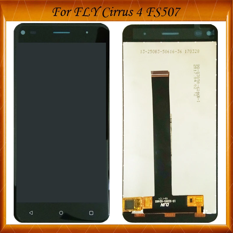 

100% Working Well For FLY Cirrus 4 FS507 LCD Display + Touch Screen 100% New LCD Panel Digitizer Assembly Repair Parts 5 Inch