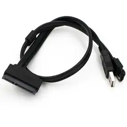 1 шт. жесткий диск SATA 22Pin к eSATA кабель с питанием от USB адаптер Прямая доставка l1106 #2