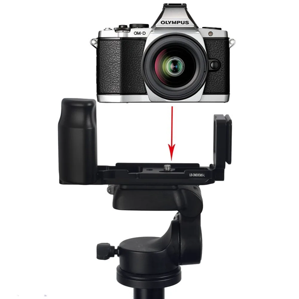 Camera Hand Grip JINTU Metal Camera Hand Grip for Olympus OM-D E-M5 EM5 Mirrorless Digital Camera Arca-Swiss standard RRS lever-release clamp