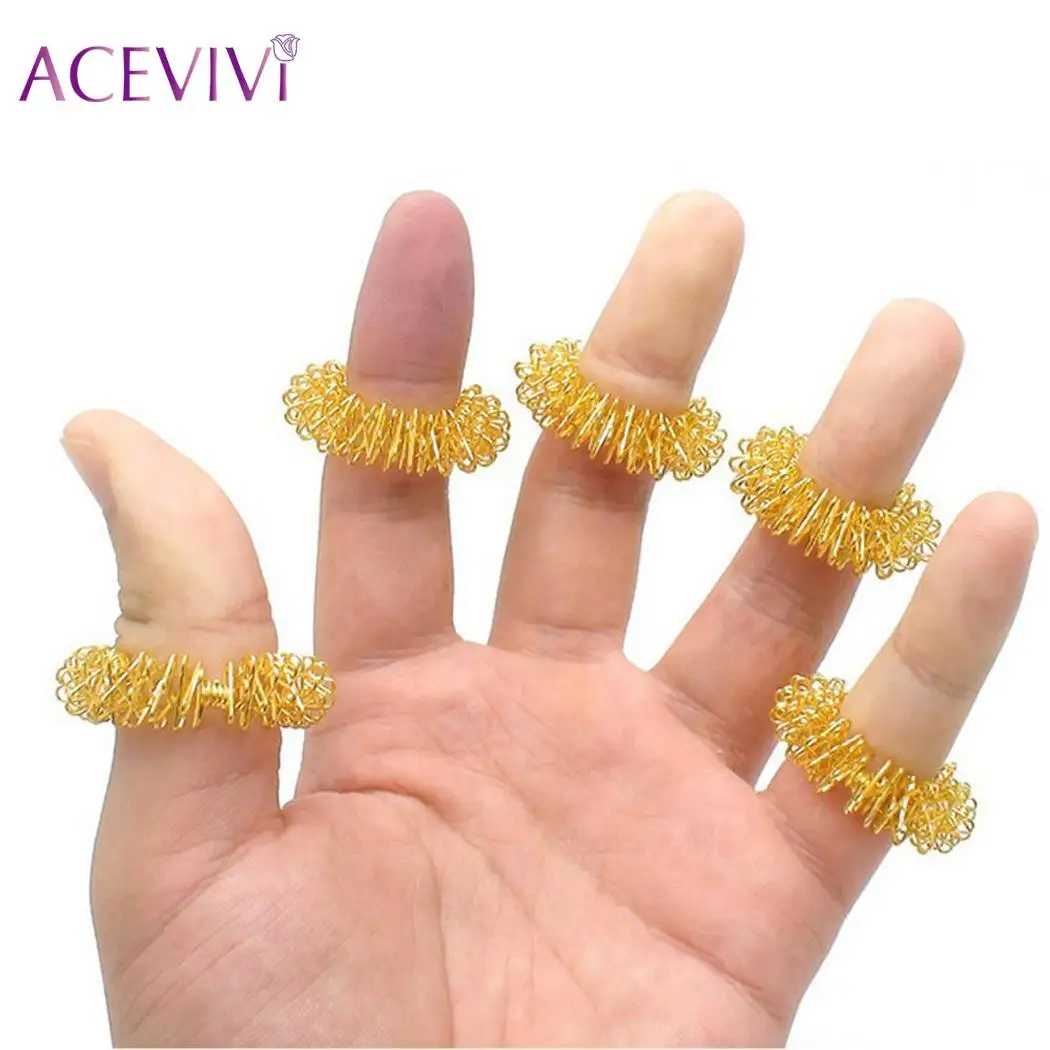 ACEVIVI Massage Acupuncture Finger Rings Health Care Acupressure Pain Relief Stress Relief Help Sleep Tools Acupressure Hand ACEVIVI Massage Acupuncture Finger Rings Health Care Acupressure Pain Relief Stress Relief Help Sleep Tools Acupressure Hand