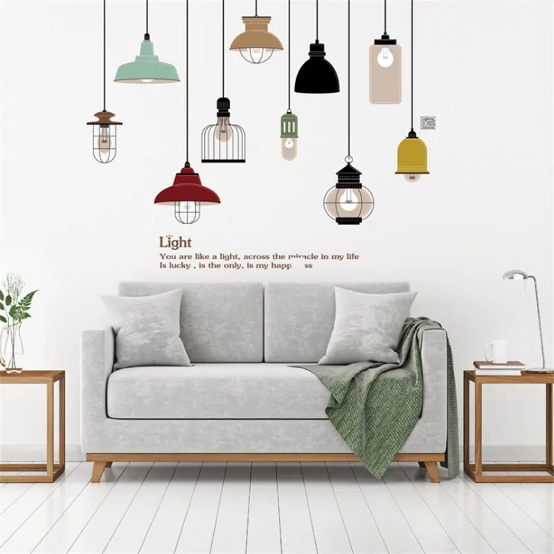

Light Decorative Wall Stickers For Living Room Bedroom Decorations Home Sticker On The Cabinet Characters DIY Mural PVC Decals
