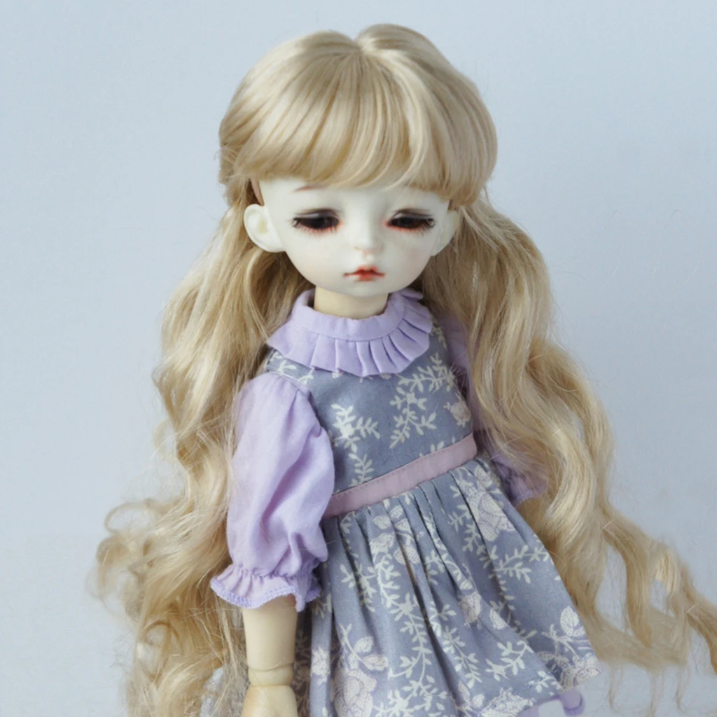 1/6 BJD/SD кукла парик мода милые длинные волнистые волосы парики с челкой DIY