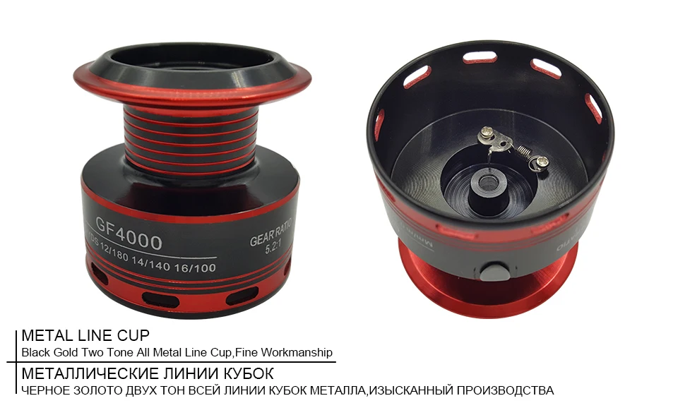 K8356 11BB 5.21 Fishing Spinning Reel GF1000~GF6000 Carp Fishing Reel Metal Line Cup Left-Right Handle Saltwater Fishing Reel_05