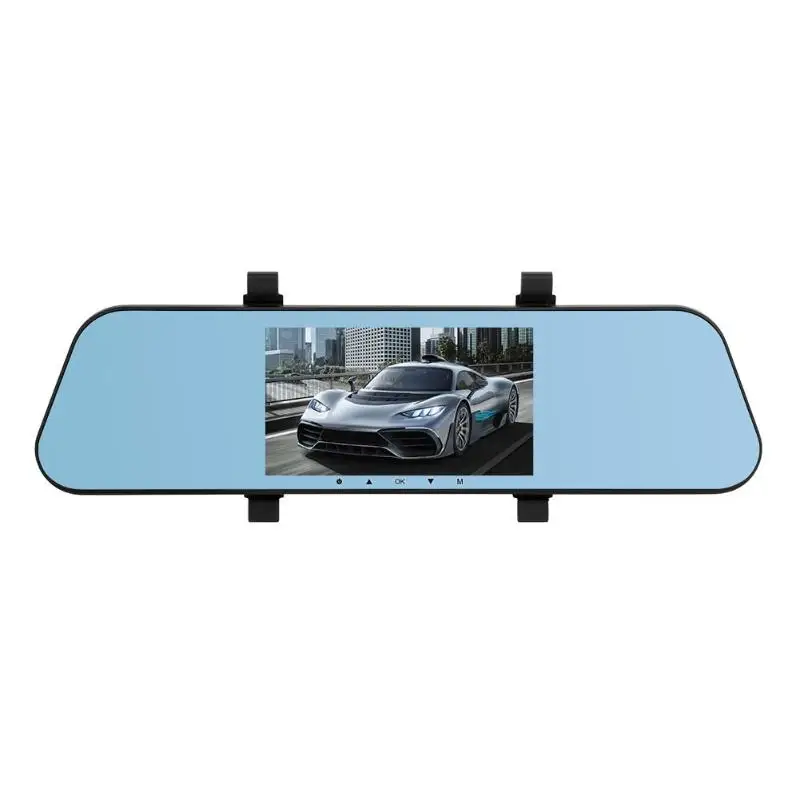 

5 Inch 1080P Rearview Mirror Car DVR Camera Dual Lens Night Vision Dash Cam