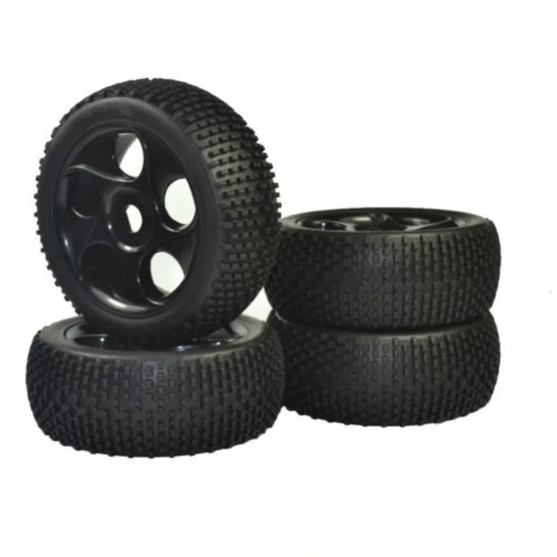 

1/8 RC Crawler Rubber Tires 17mm Hub Hex Wheel Rim Rubber Tires for Buggy Off-Road Car Truck Car