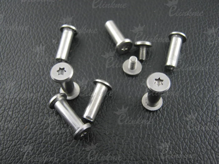 10pcs 100pcs .5mm * 17.5mm Knife Handle hexagon chicago Screws Knife